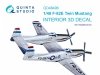 Quinta Studio QD48496 F-82E Twin Mustang 3D-Printed coloured Interior on decal paper (Modelsvit) 1/48